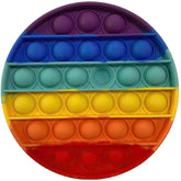 Jucarie senzoriala antistres, Pop It Now, disc multicolor, 13 cm